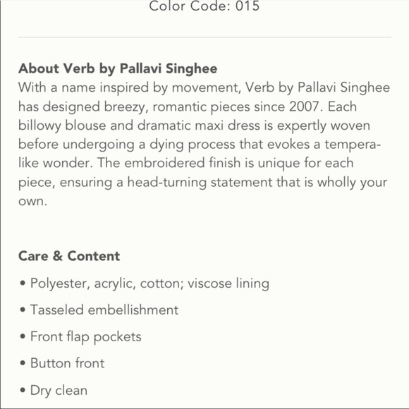 ✨last chance✨Anthropologie shacket Kellianne verb - Picture 5 of 10